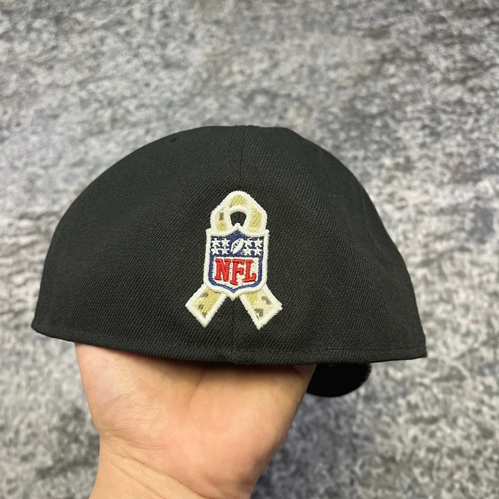 New‎ Era 59Fifty Pittsburgh Steelers Hat Fitted Size 7 3/8 NFL Camo Black